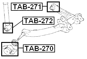 TAB-272 - BUSHING, REAR SHOCK ABSORBER