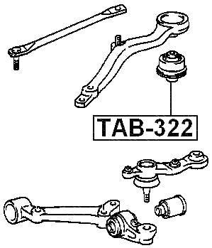 TAB-322 - FRONT ARM BUSHING