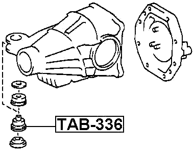 TAB-336 - RIGHT REAR DIFFERENTIAL MOUNT