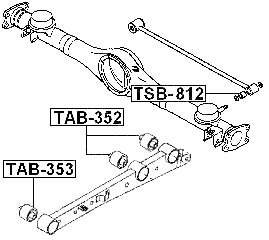 TAB-352 - REAR TRAILING ROD BUSHING