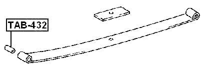 TAB-432 - REAR LEAF SPRING BUSHING