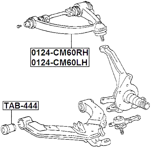 TAB-444 - FRONT BUSHING, FRONT LOWER CONTROL ARM