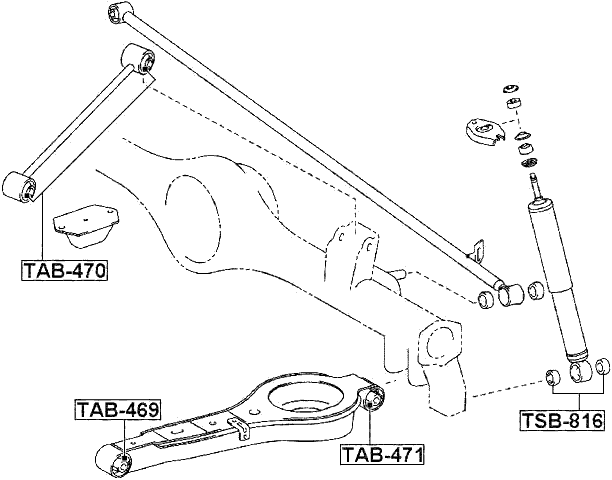 TAB-470 - REAR ARM BUSHING
