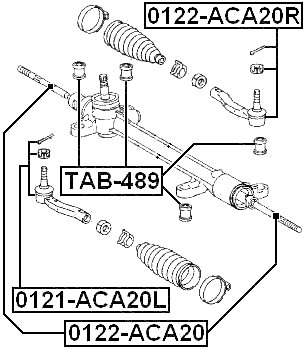 TAB-489 - STEERING RACK BUSHING
