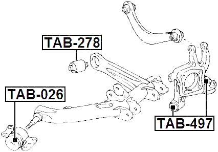 TAB-497 - REAR KNUCKLE BUSHING