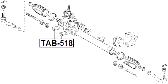 TAB-518 - STEERING RACK BUSHING
