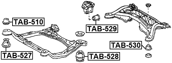 TAB-527 - SUBFRAME BUSHING