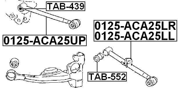 TAB-552 - REAR TRANSVERSE ROD BUSHING