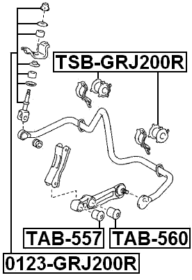 TAB-557 - REAR ROD BUSHING