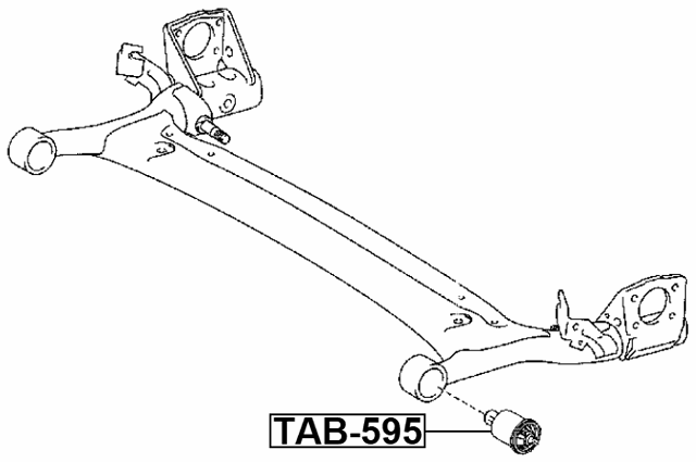 TAB-595 - REAR CROSSMEMBER BUSHING