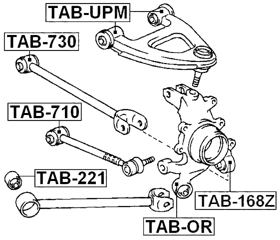 TAB-710 - REAR ROD BUSHING