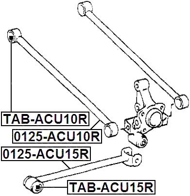 TAB-ACU10R - REAR TRANSVERSE ROD BUSHING
