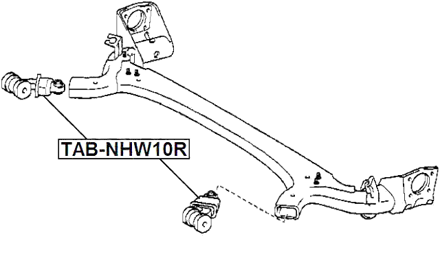 TAB-NHW10R - REAR ARM BUSHING