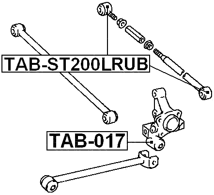 TAB-ST200LRUB - REAR TRANSVERSE ROD BUSHING