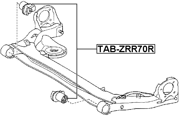 TAB-ZRR70R - REAR CROSSMEMBER BUSHING