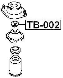 TB-002 - FRONT SHOCK ABSORBER BEARING