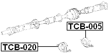 TCB-020 - DRIVE SHAFT BEARING