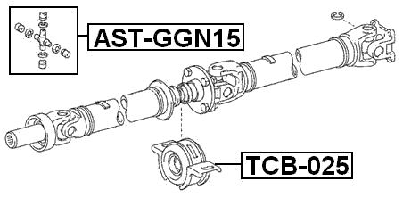 TCB-025 - DRIVE SHAFT BEARING