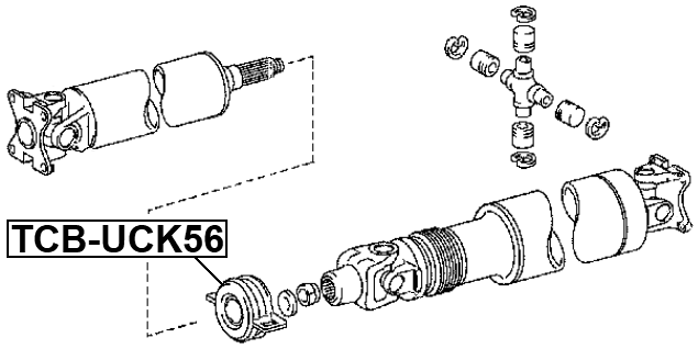 TCB-UCK56 - DRIVE SHAFT BEARING