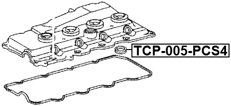 TCP-005-PCS4 - SEAL RING, SPARK PLUG TUBE KIT PCS 4