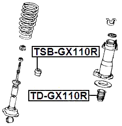 TD-GX110R - REAR SHOCK ABSORBER JOUNCE BUMPER