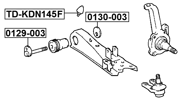 TD-KDN145F - FRONT SHOCK ABSORBER JOUNCE BUMPER