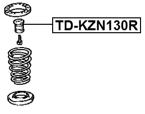 TD-KZN130R - REAR SHOCK ABSORBER JOUNCE BUMPER