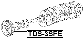TDS-3SFE - CRANKSHAFT PULLEY 3SFE