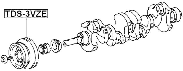 TDS-3VZE - CRANKSHAFT PULLEY 3VZE