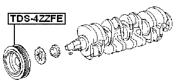 TDS-4ZZFE - CRANKSHAFT PULLEY 1ZZFE/3ZZFE/4ZZFE