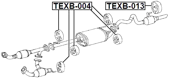 TEXB-004 - EXHAUST PIPE SUPPORT