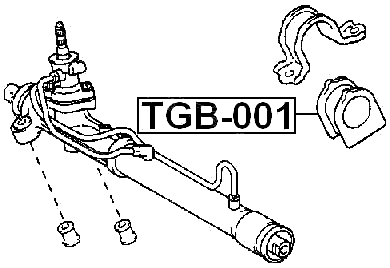 TGB-001 - GROMMET STEERING RACK HOUSING