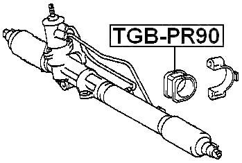 TGB-PR90 - GROMMET STEERING RACK HOUSING
