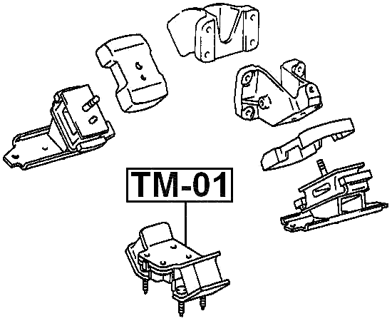 TM-01 - REAR ENGINE MOUNT