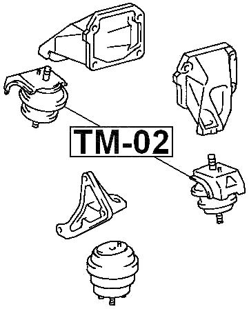 TM-02 - FRONT ENGINE MOUNT (HYDRO)