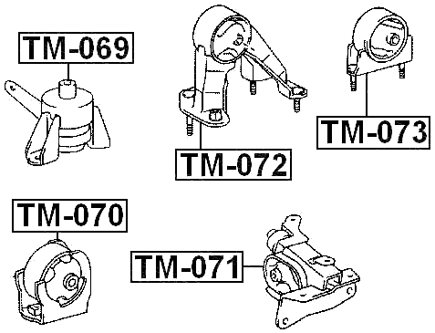 TM-069 - RIGHT ENGINE MOUNT (HYDRO)