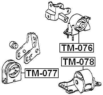 TM-078 - LEFT ENGINE MOUNT