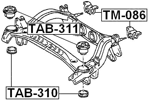 TM-086 - REAR BODY BUSHING