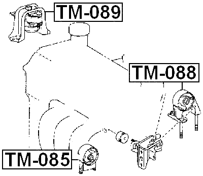 TM-089 - RIGHT ENGINE MOUNT (HYDRO)