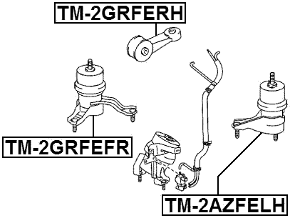 TM-2GRFEFR - RIGHT ENGINE MOUNT (HYDRO)