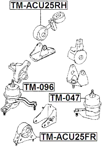 TM-ACU25FR - FRONT ENGINE MOUNT