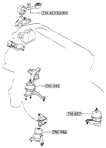TM-ACV30LRH - RIGHT ENGINE MOUNT