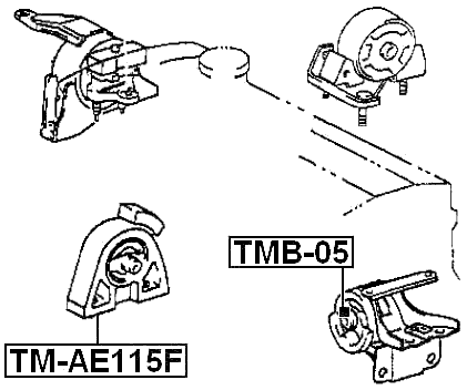 TM-AE115F - FRONT ENGINE MOUNT
