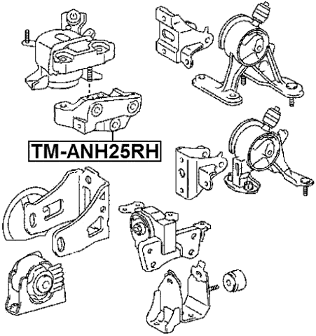 TM-ANH25RH - RIGHT ENGINE MOUNT (HYDRO)