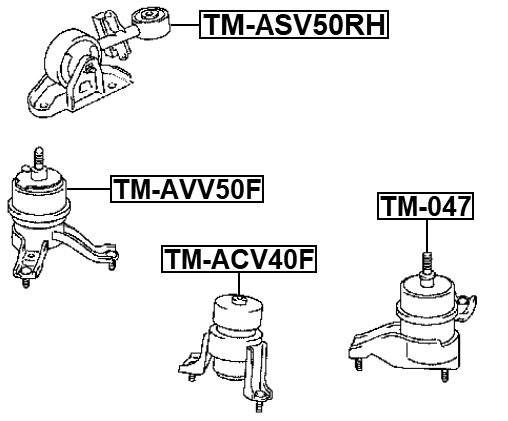 TM-ASV50RH - RIGHT ENGINE MOUNT