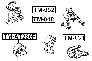 TM-AT220F - FRONT ENGINE MOUNT AT