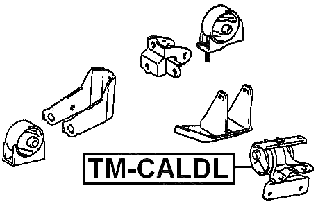 TM-CALDL - LEFT ENGINE MOUNT