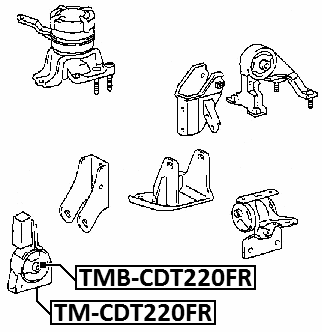 TM-CDT220FR - FRONT ENGINE MOUNT