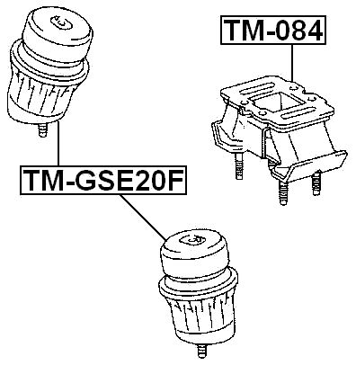 TM-GSE20F - FRONT ENGINE MOUNT (HYDRO)