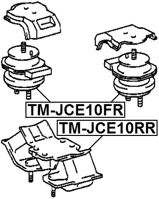 TM-JCE10RR - REAR ENGINE MOUNT